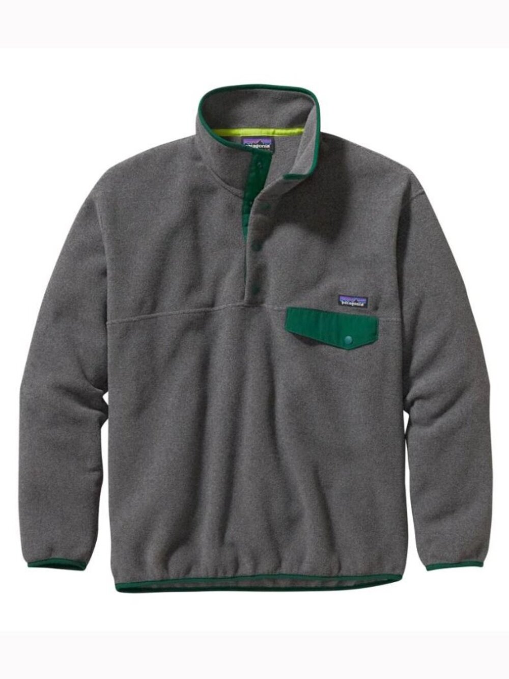 Patagonia Men's Vintage Grey Synchilla® Snap-T® Heavyweight Fleece Pullover
